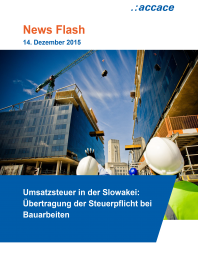 Umsatzsteuer in der Slowakei: Übertragung der Steuerpflicht bei Bauarbeiten 
